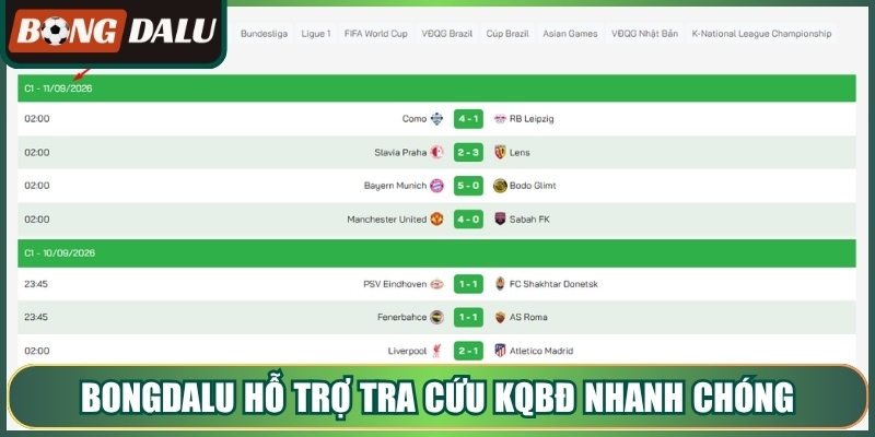 Bongdalu hỗ trợ tra cứu kqbđ nhanh chóng