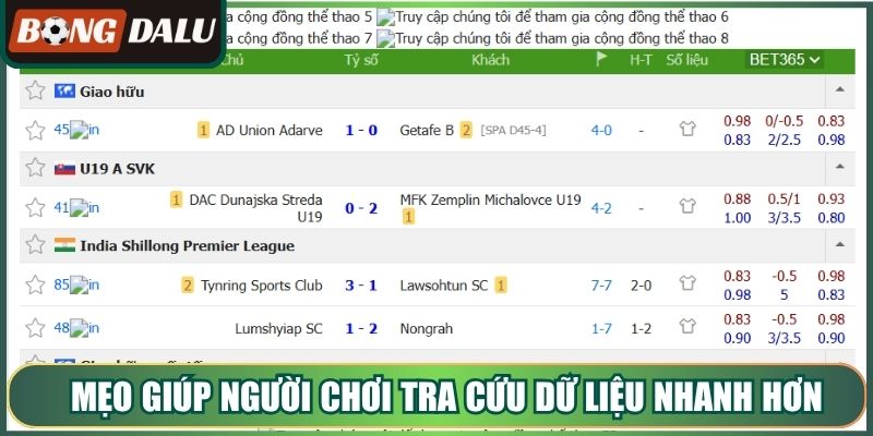Mẹo giúp người chơi tra cứu dữ liệu nhanh hơn